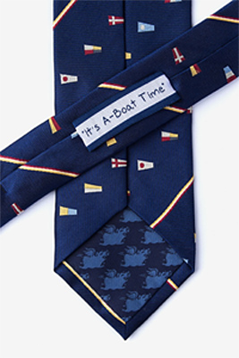 Its a boat time, 100% silk tie