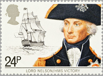 切手のネルソンとHMS Victory